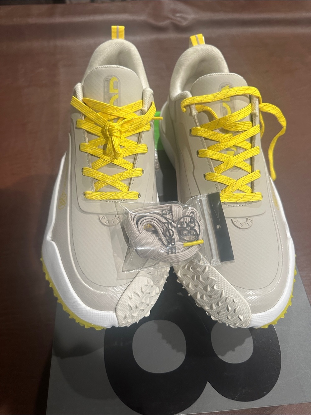 G/Fore G18 Beige & Yellow Golf Shoes
